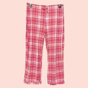 wonder nation Pink Plaid Capri Lounge PJ Pant